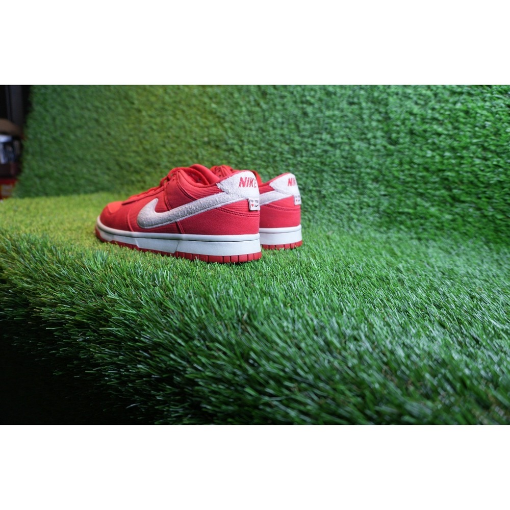 Nike Dunk Low Valentines Day 2024 Red Corduroy Heart Sneakers (6.5 Youth) - Picture 6 of 10